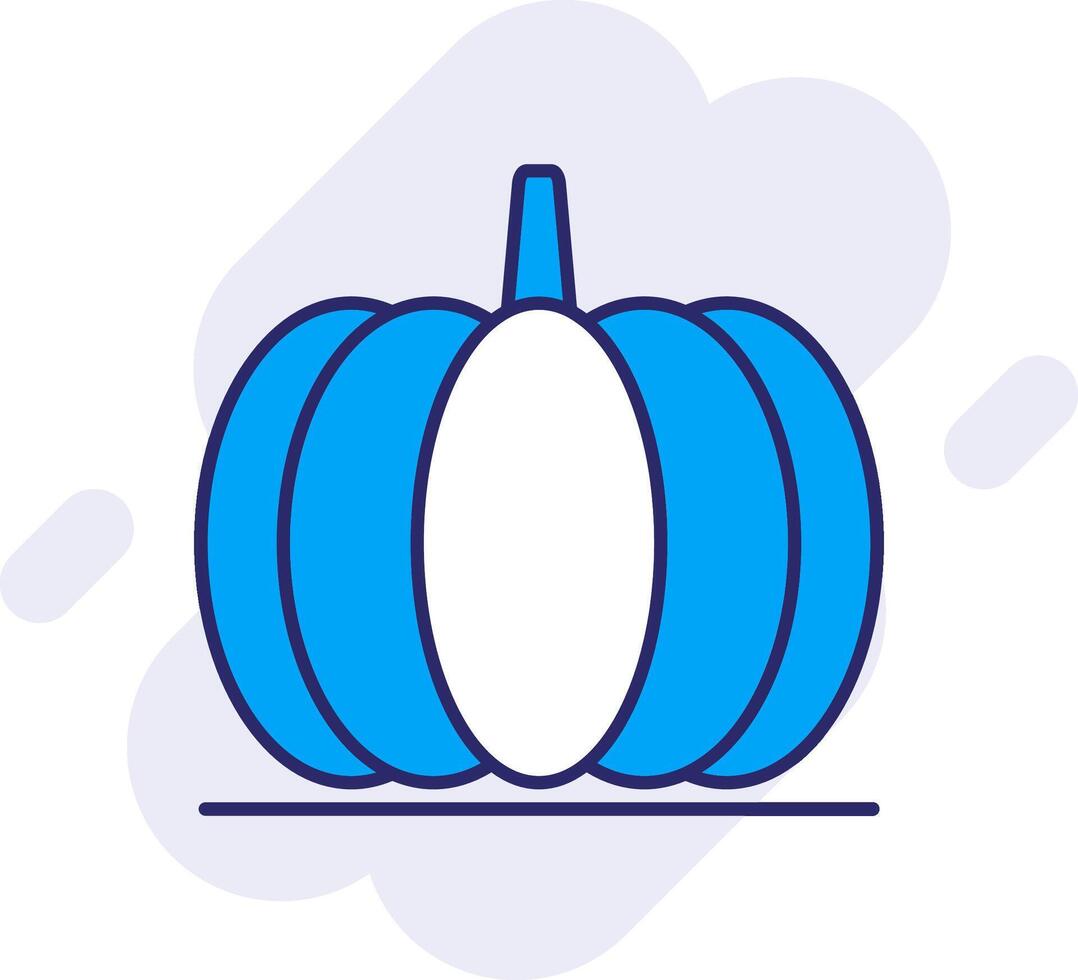 calabaza línea lleno fondo icono vector