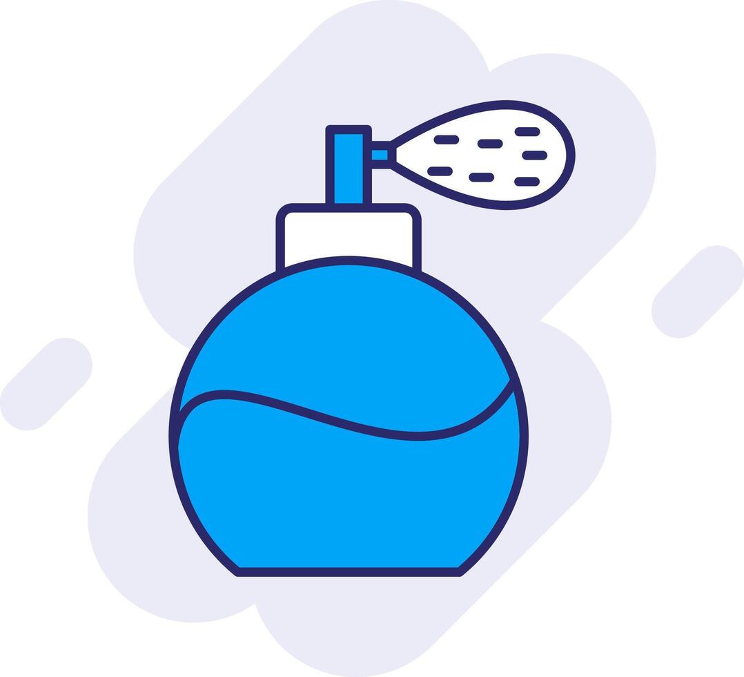 perfume botella línea lleno fondo icono vector