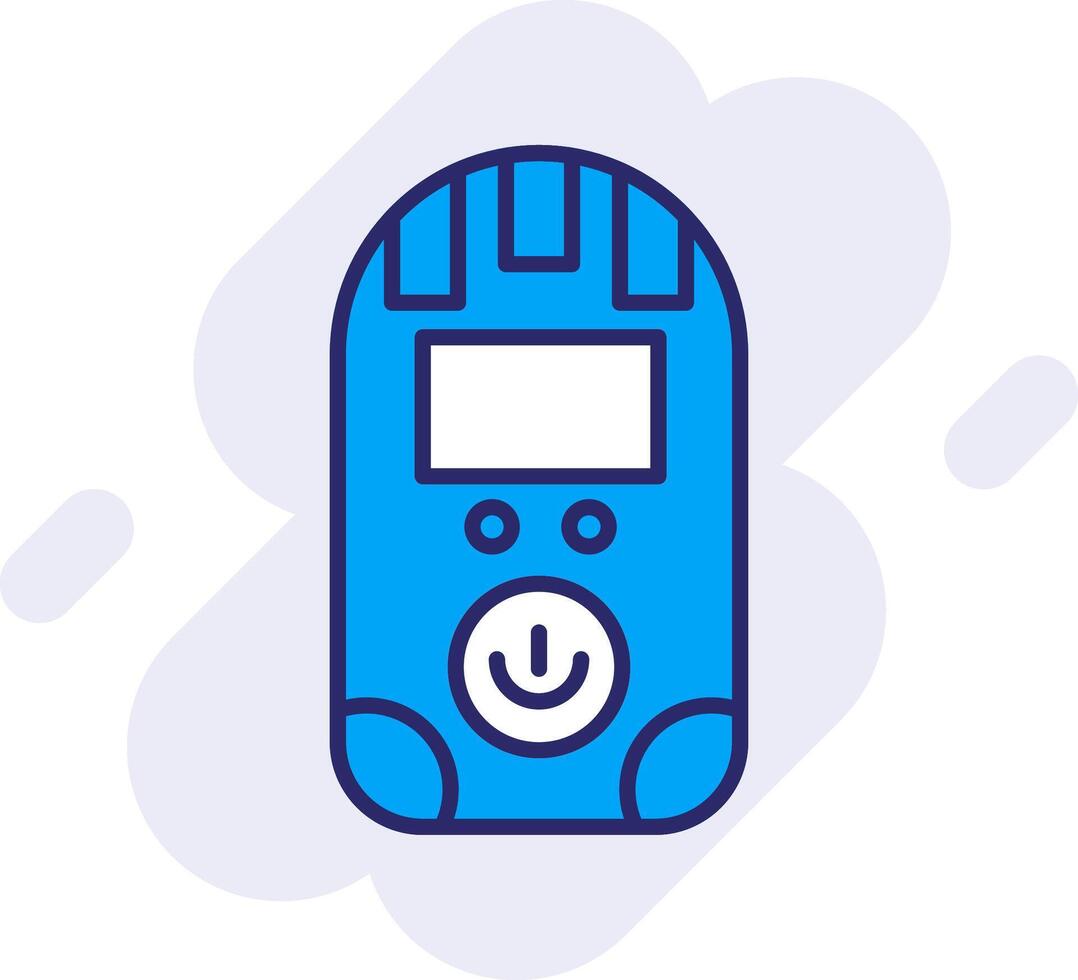 Dosimeter Line Filled Backgroud Icon vector
