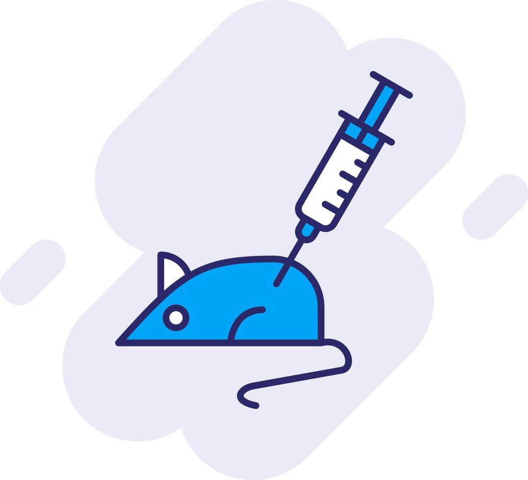 Animal Testing Line Filled Backgroud Icon vector