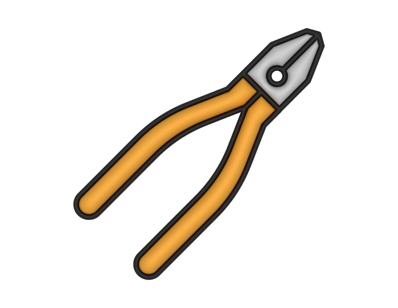 a 3d Pliers on a transparent background png