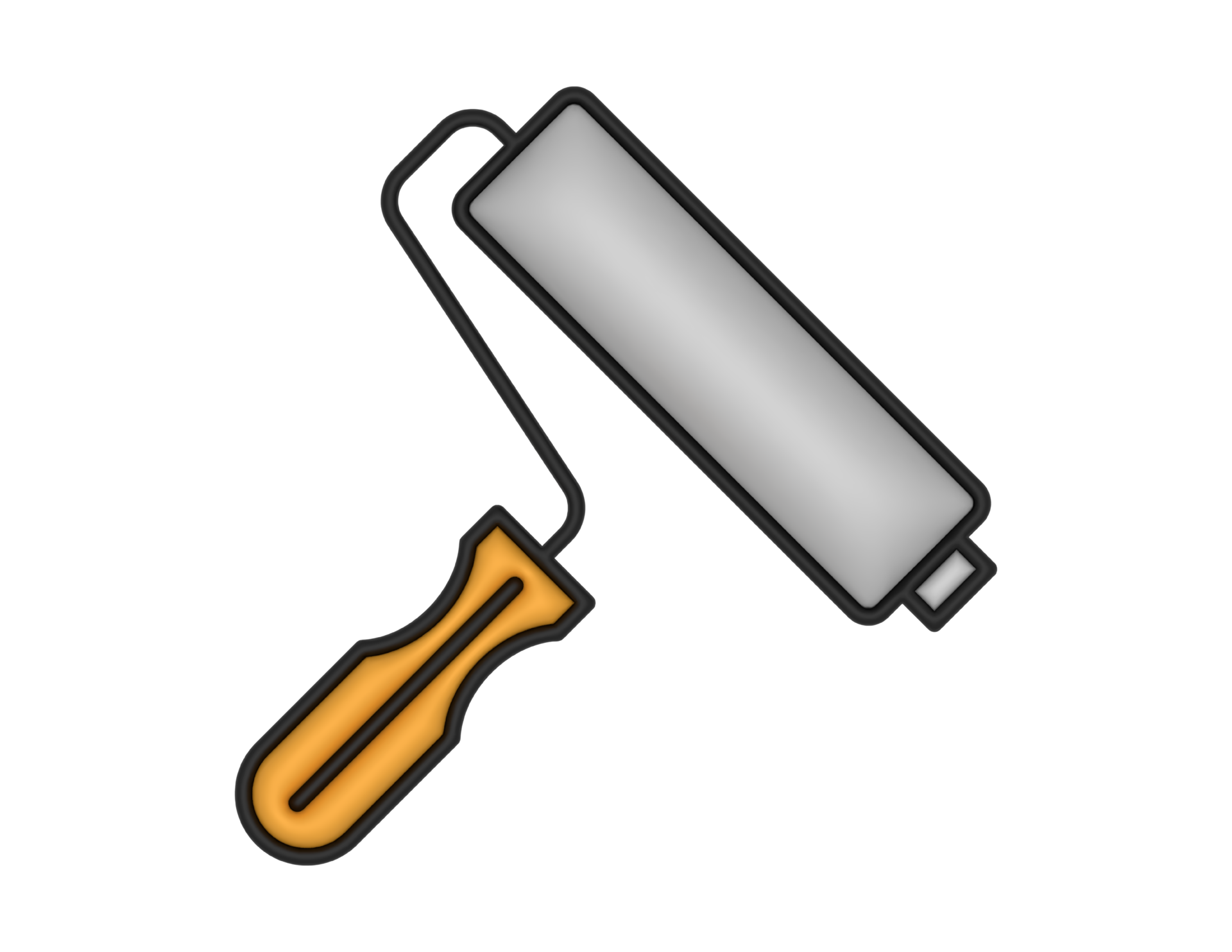 a 3d Paint Roller on a transparent background 38160297 PNG
