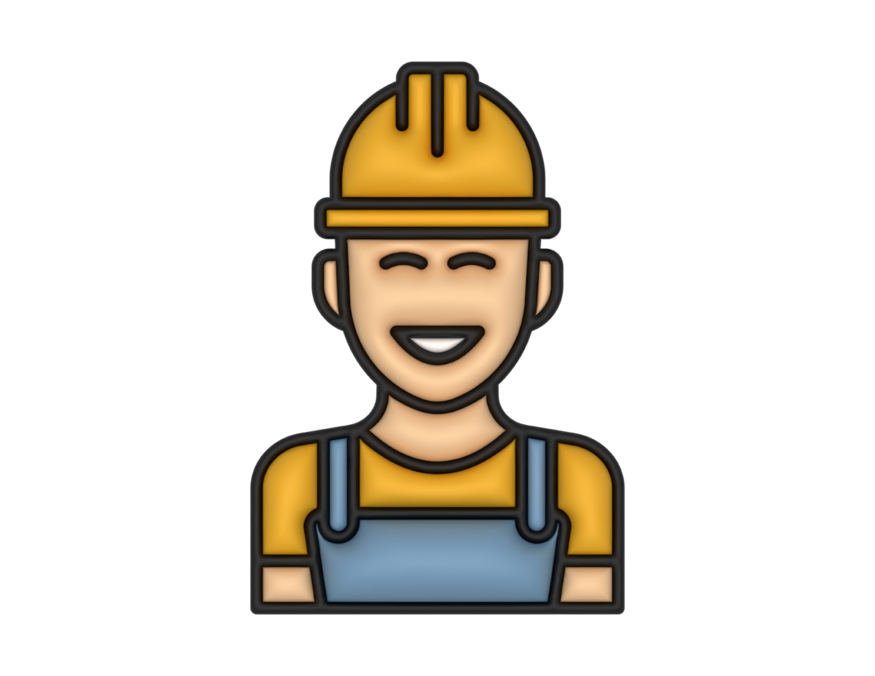 a 3d Craftsman on a transparent background png