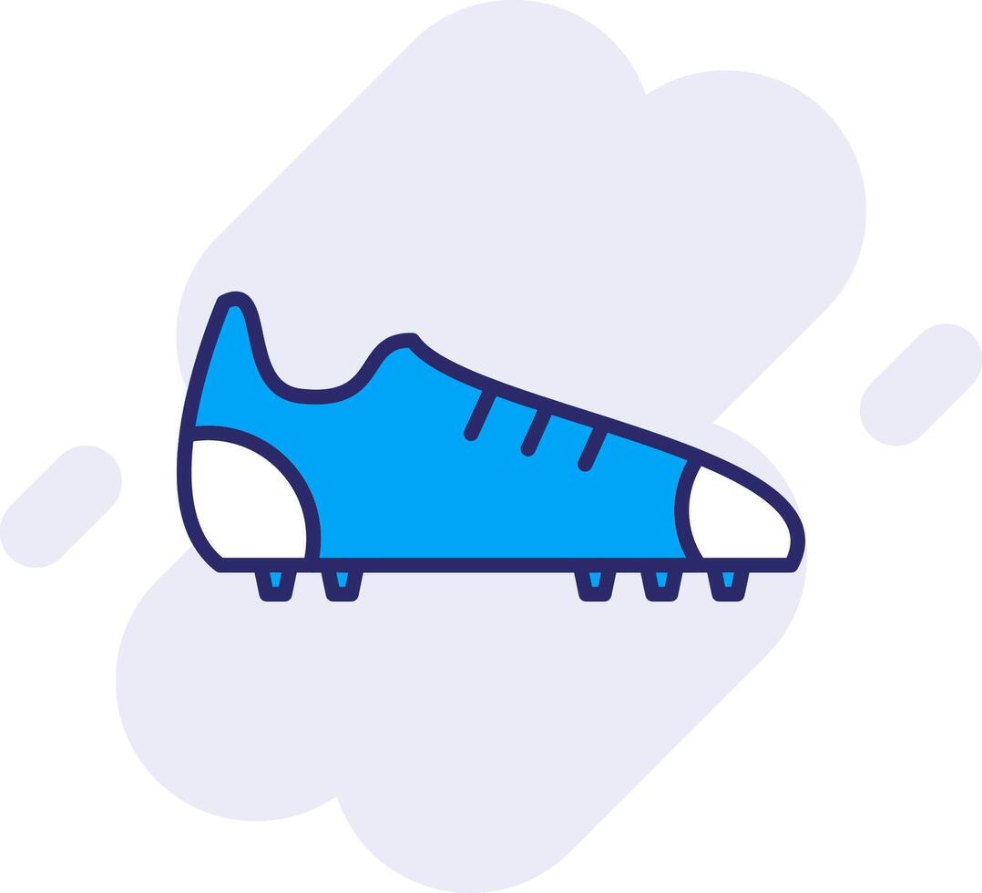 fútbol americano botas línea lleno fondo icono vector