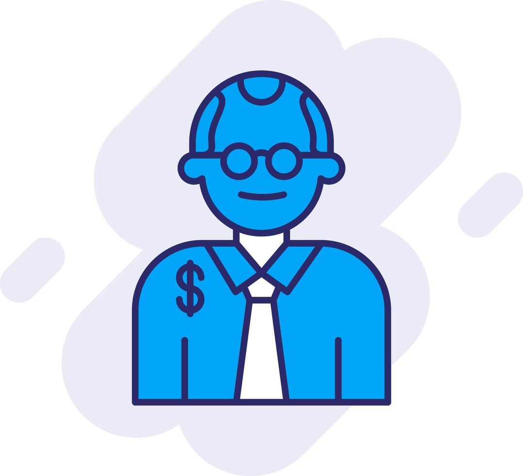 Judge Line Filled Backgroud Icon vector