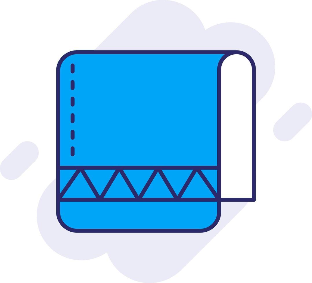Towel Line Filled Backgroud Icon vector