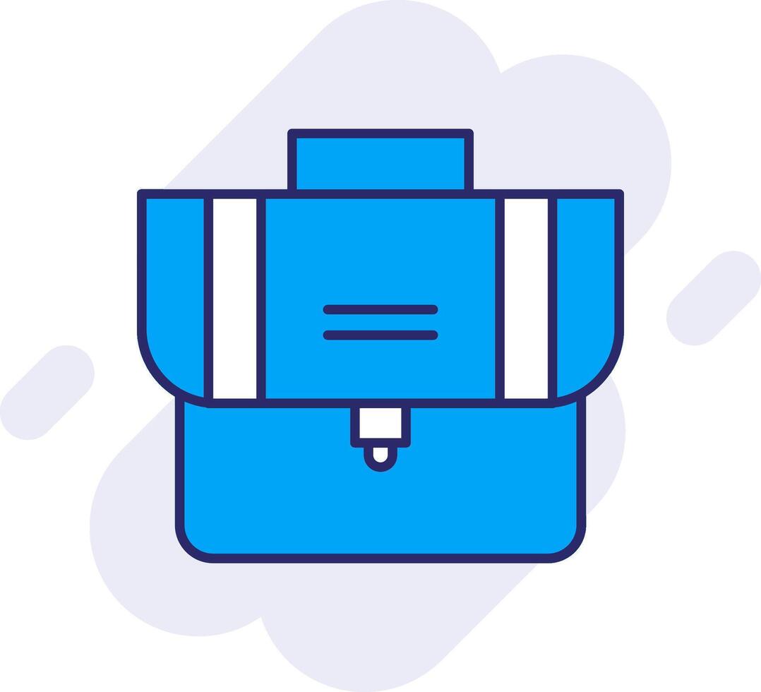 Suitcase Line Filled Backgroud Icon vector