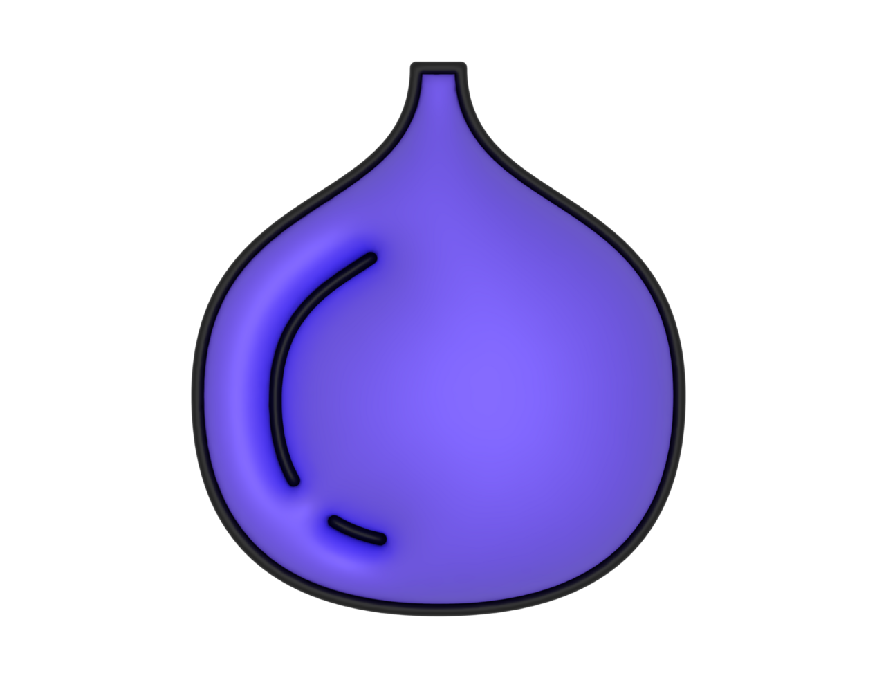a 3d Fig on a transparent background png