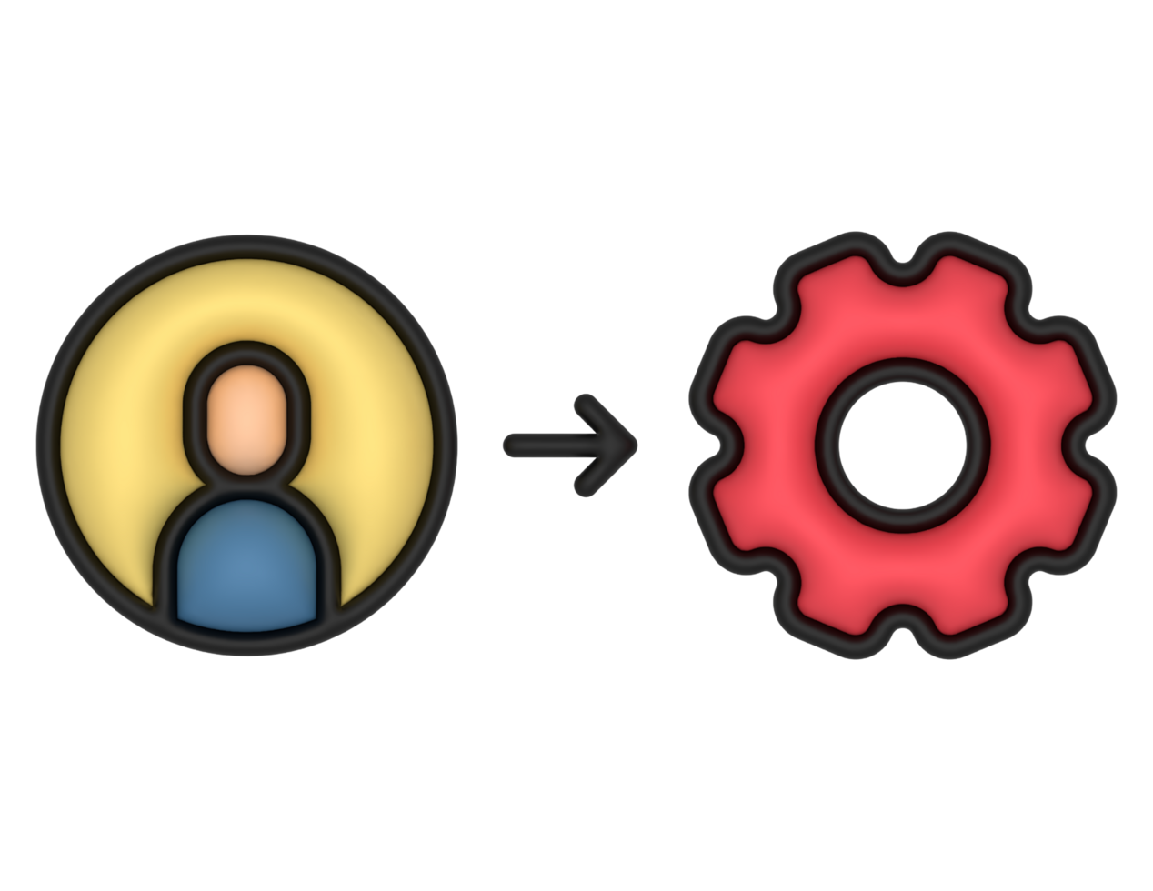 a 3d Admin on a transparent background png