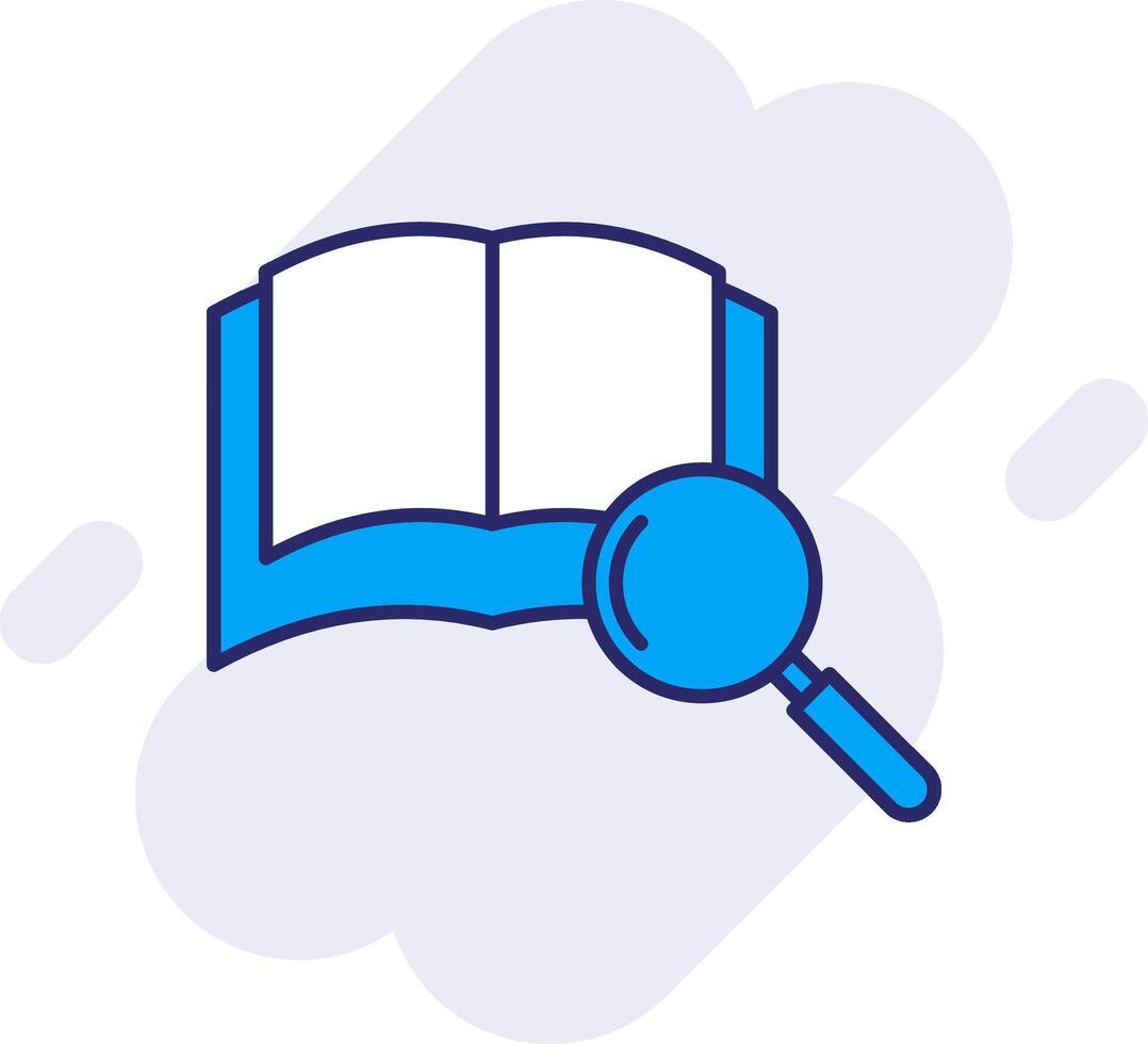 Research Line Filled Backgroud Icon vector