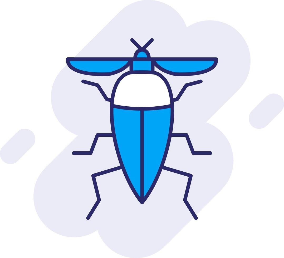 Insect Line Filled Backgroud Icon vector