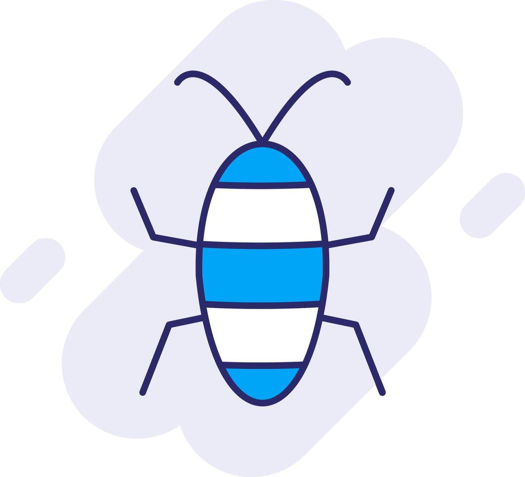 Cicada Line Filled Backgroud Icon vector