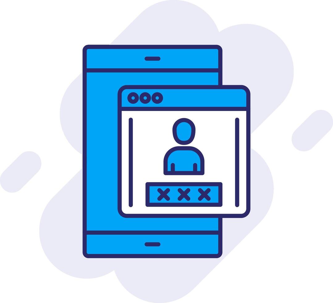 Booking App Line Filled Backgroud Icon vector