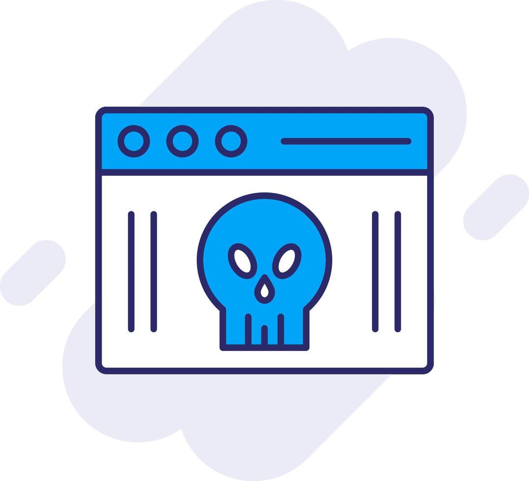 Webpage Line Filled Backgroud Icon vector