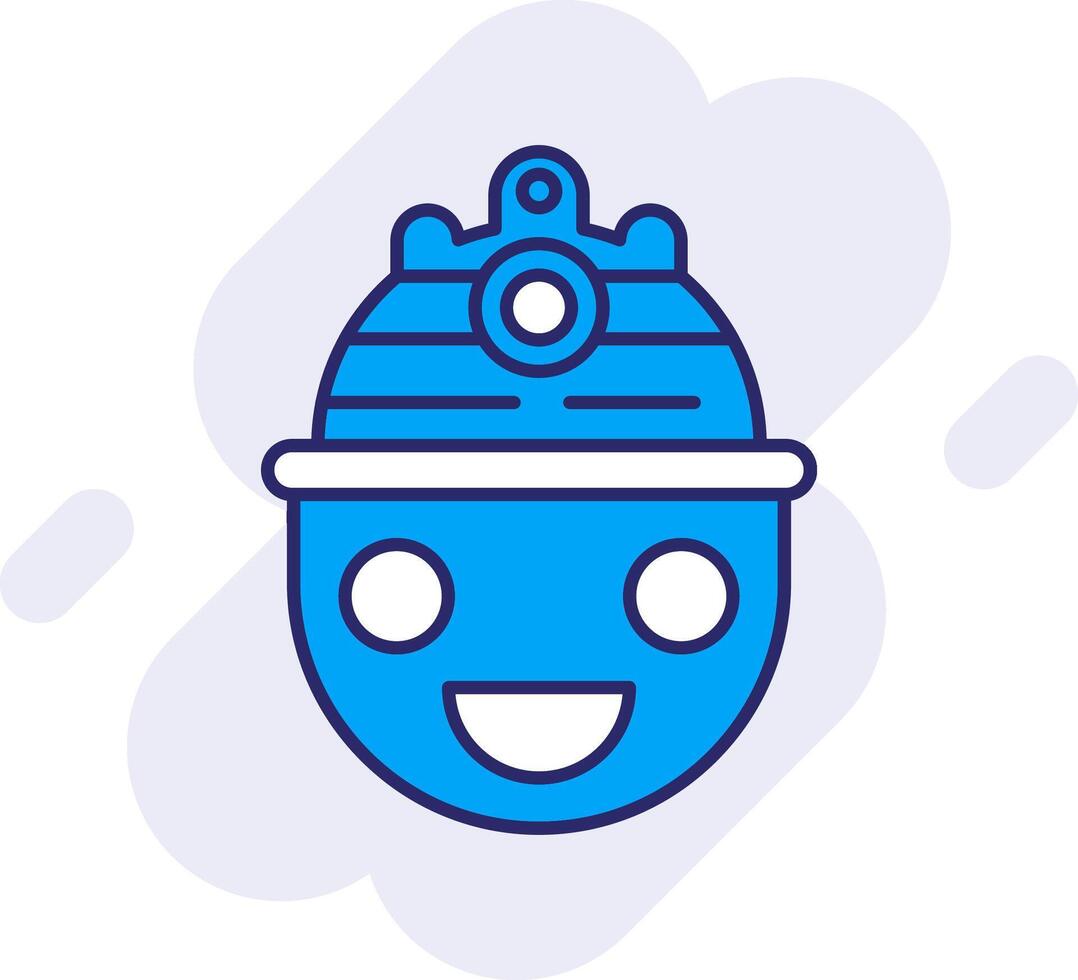 Helmet Line Filled Backgroud Icon vector