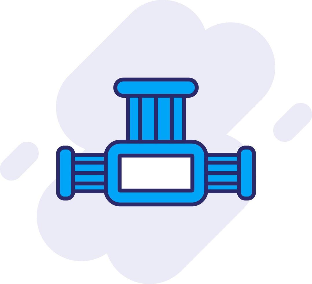 Hosepipe Line Filled Backgroud Icon vector