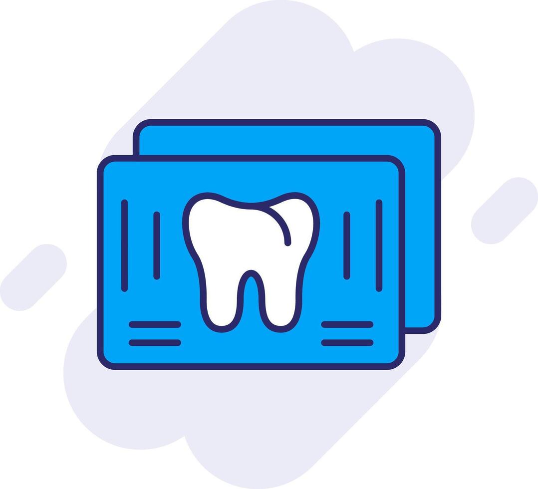 X Ray Line Filled Backgroud Icon vector