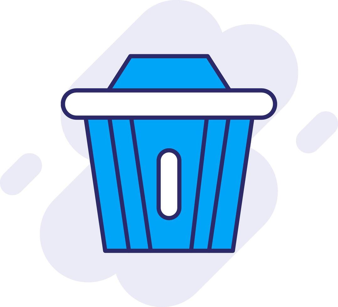 reciclar compartimiento línea lleno fondo icono vector