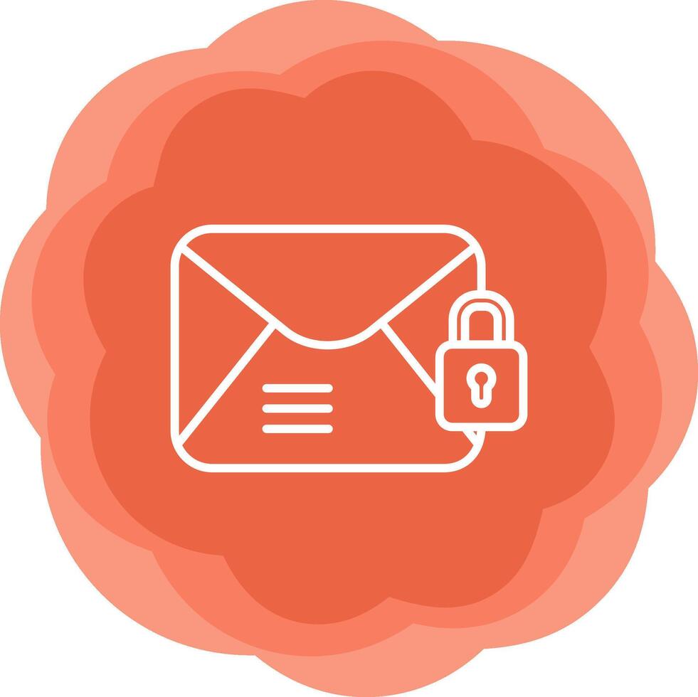 Email Encrypted Vecto Icon vector