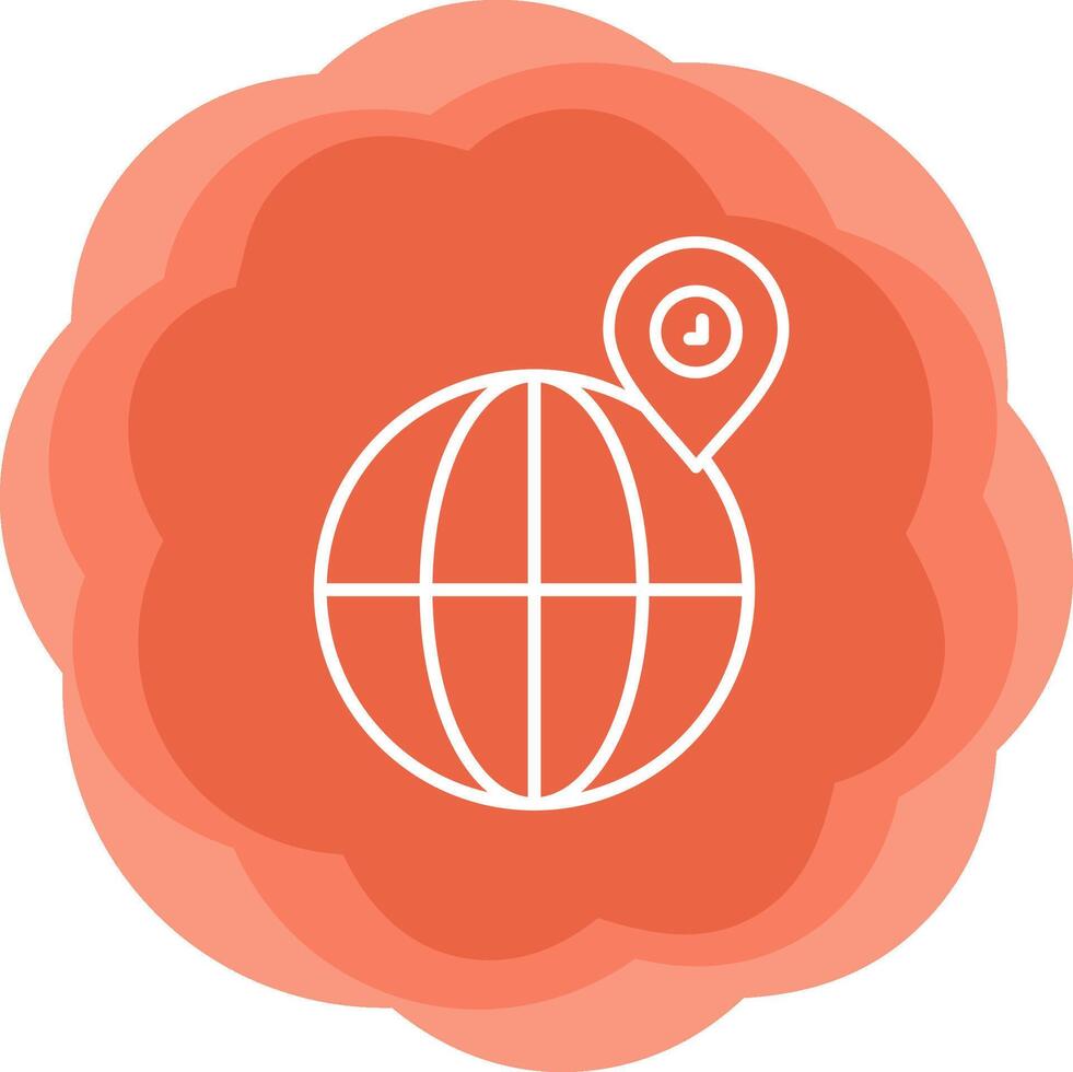 Globe Location Vecto Icon vector