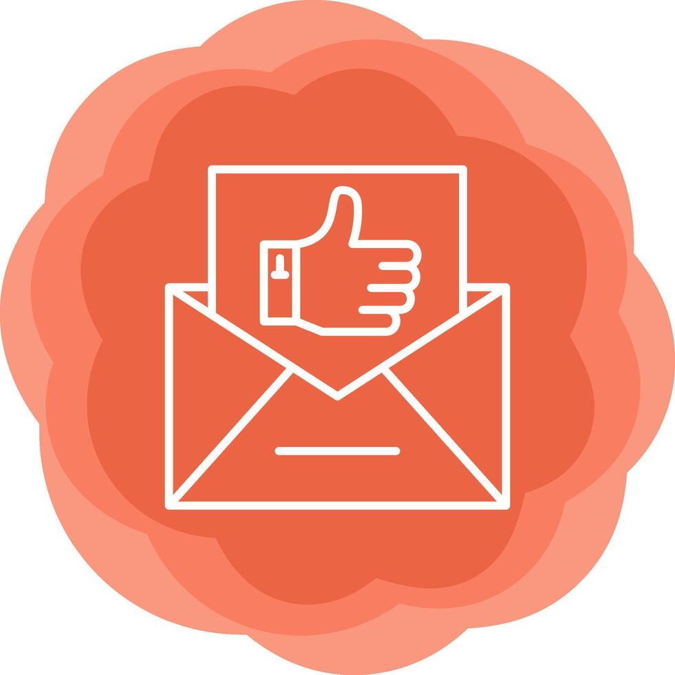 Email Like Vecto Icon vector