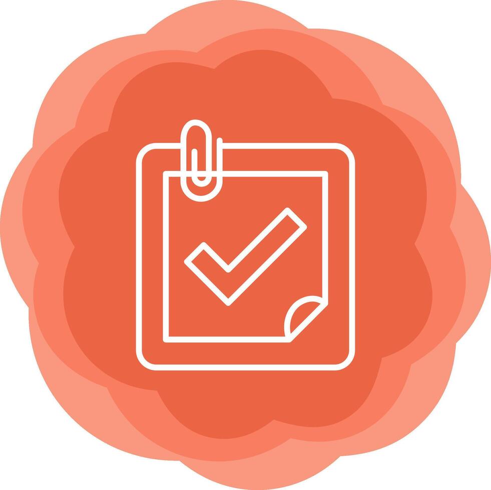 Planner Completed Vecto Icon vector