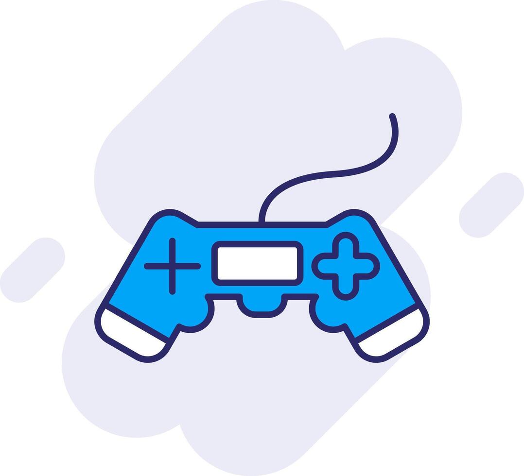 Video Game Line Filled Backgroud Icon vector