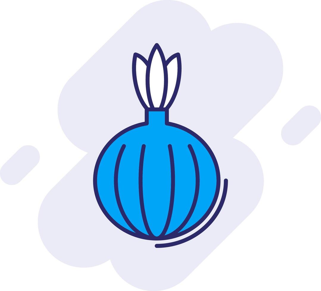 Onion Line Filled Backgroud Icon vector