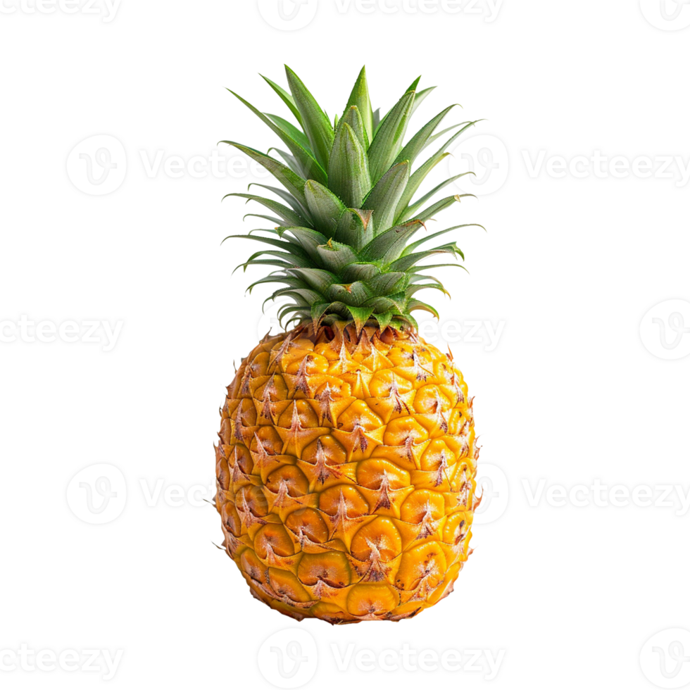 AI generated pineapple isolated on transparent background png