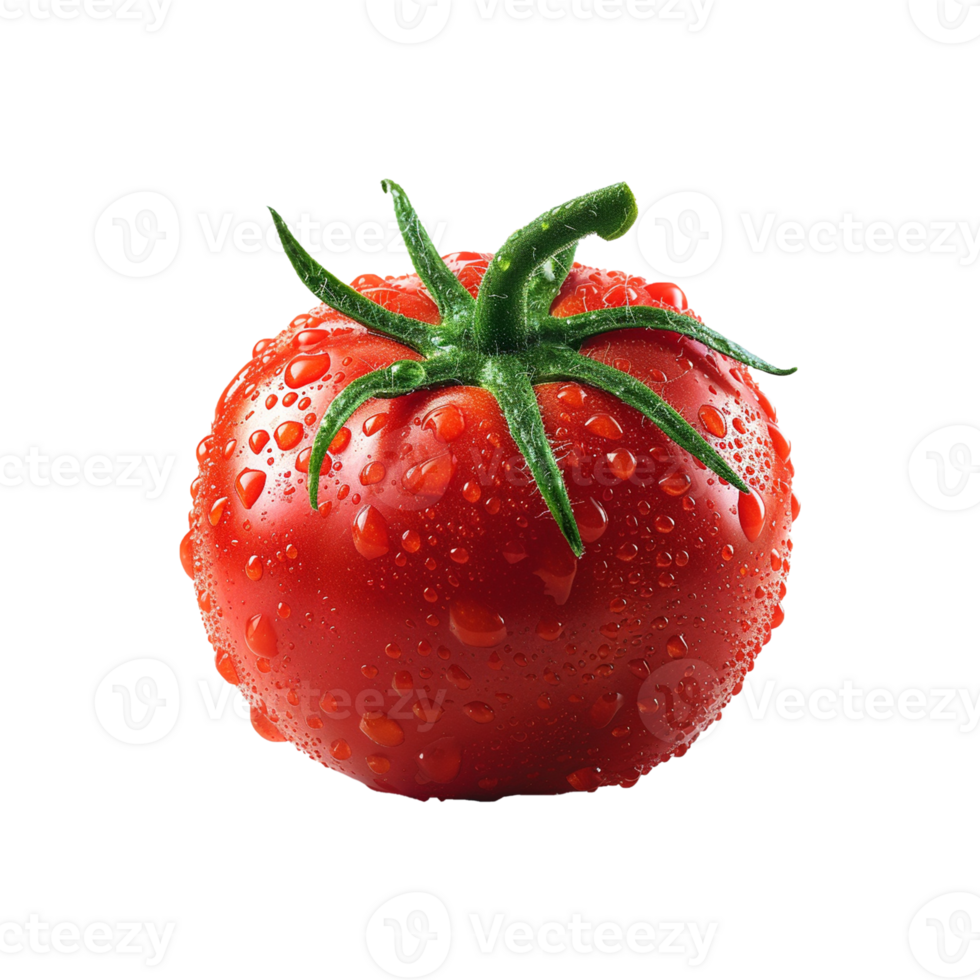 AI generated tomato isolated on transparent background png