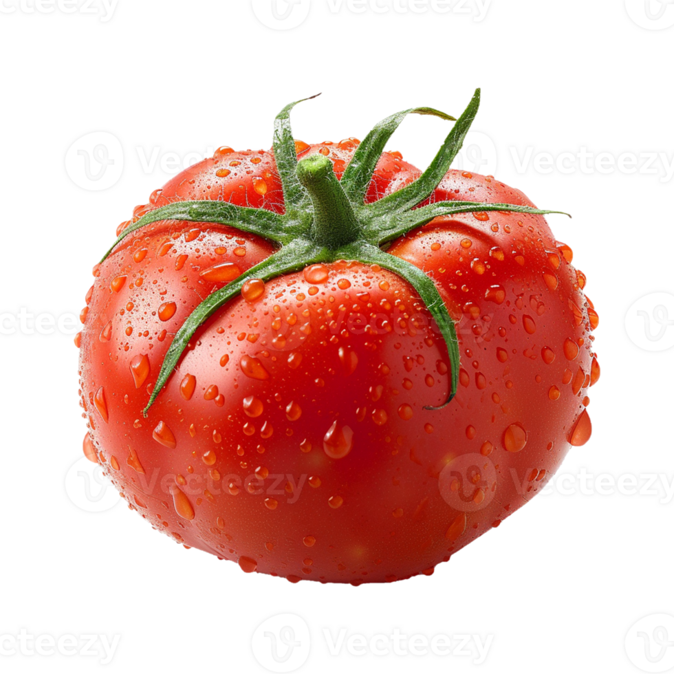 AI generated tomato isolated on transparent background png