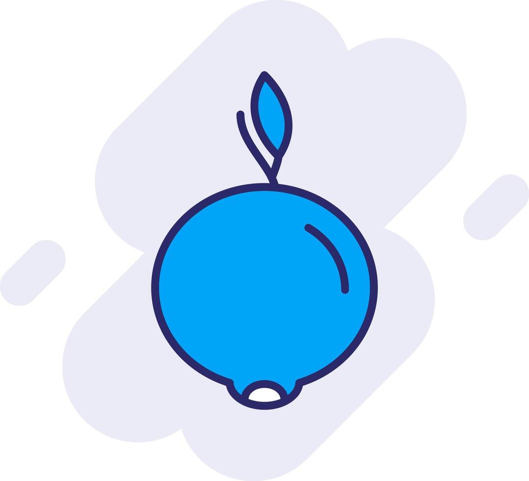 Ugli Fruit Line Filled Backgroud Icon vector