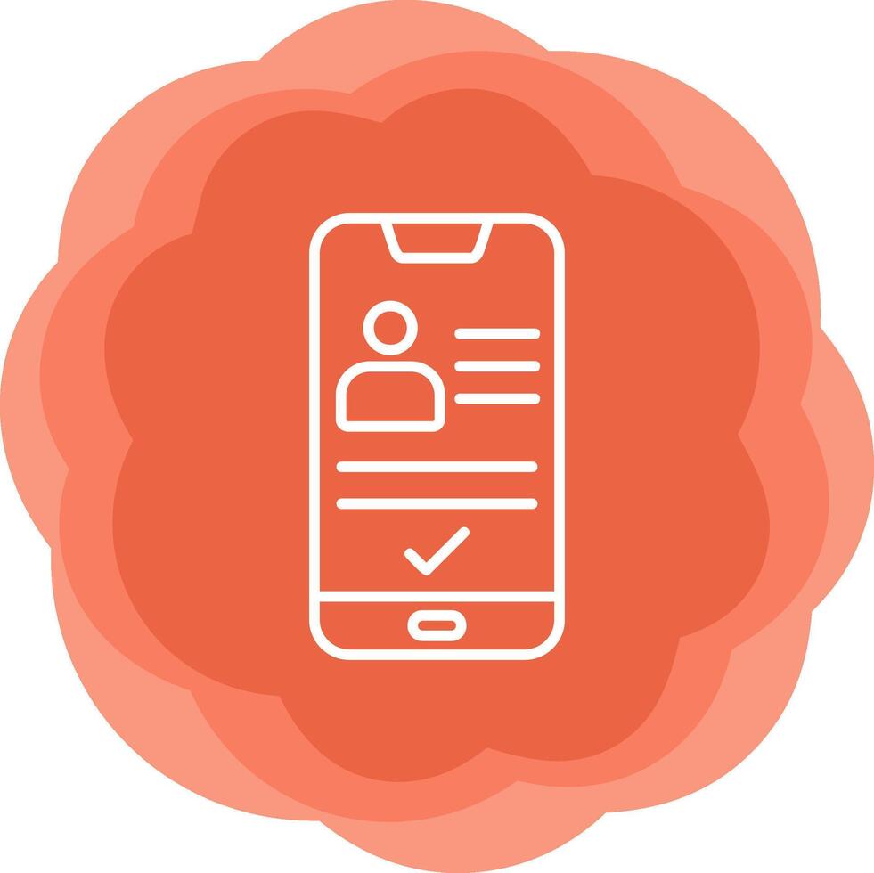 Smartphone Id Vecto Icon vector