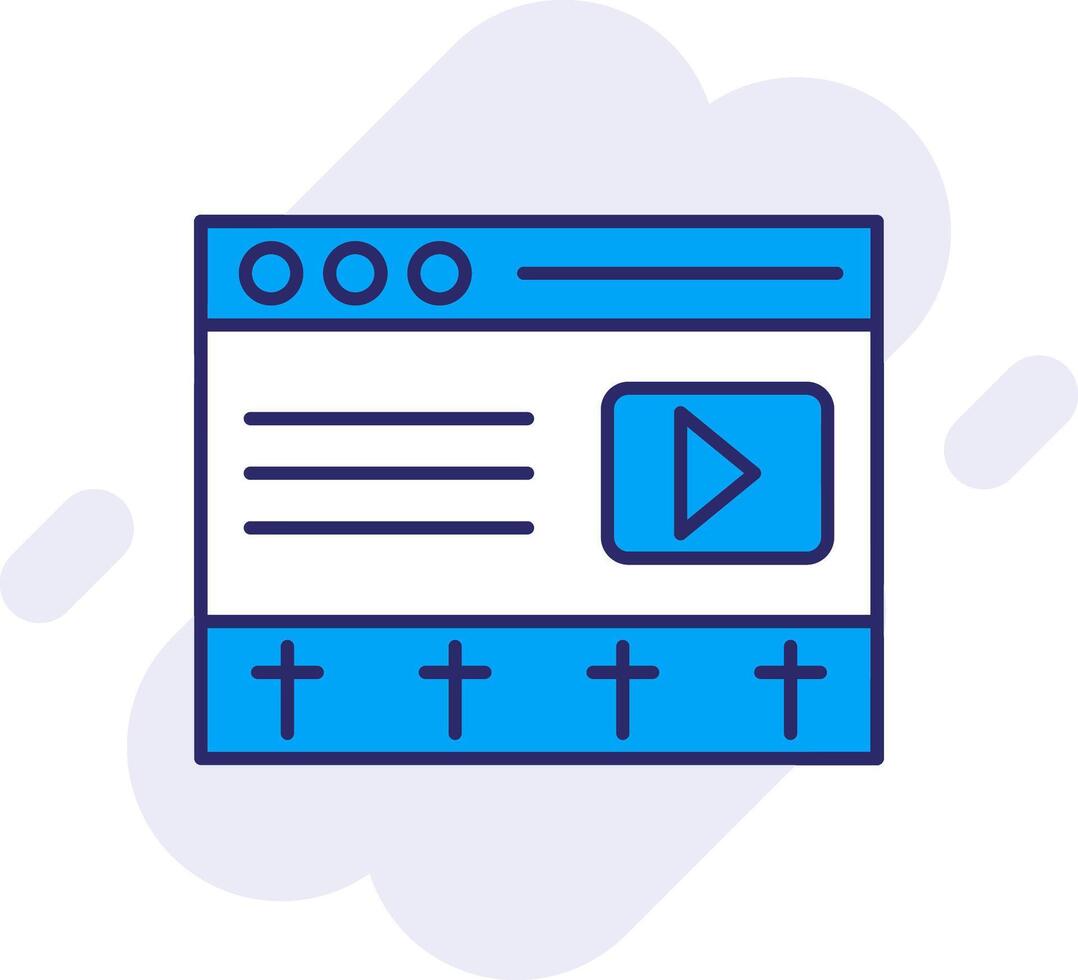 Editor Line Filled Backgroud Icon vector