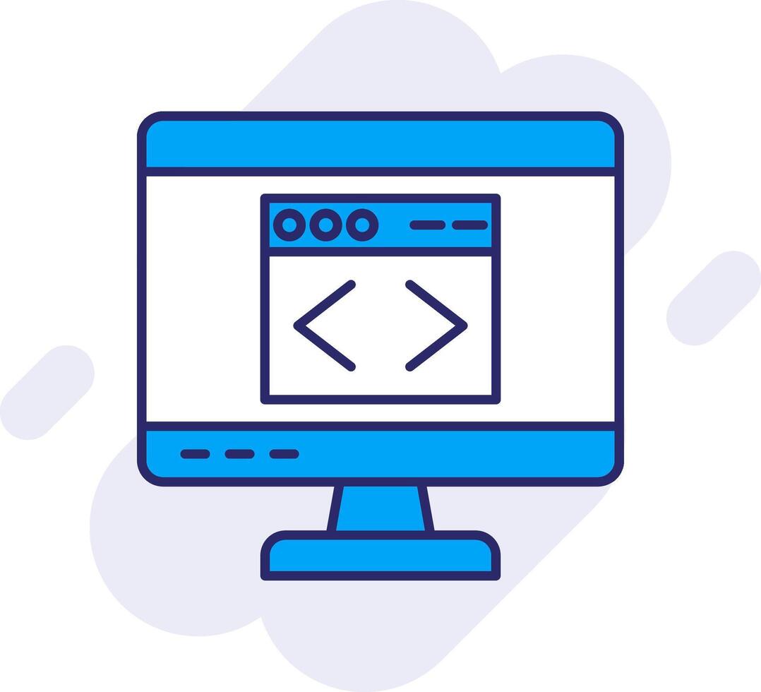 Web Line Filled Backgroud Icon vector