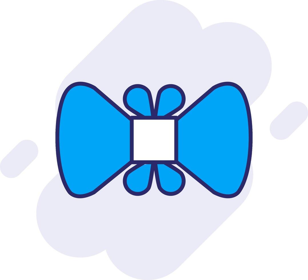 Bowtie Line Filled Backgroud Icon vector