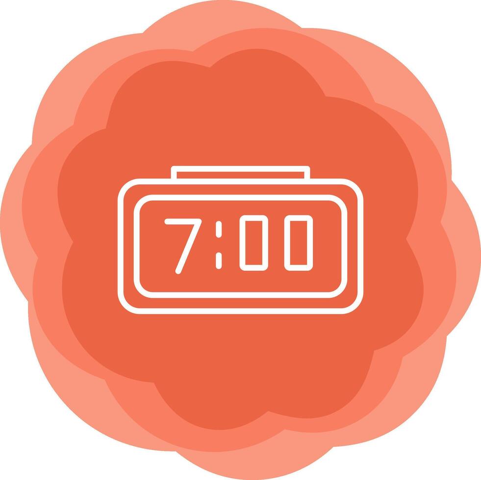 Digital Clock Vecto Icon vector