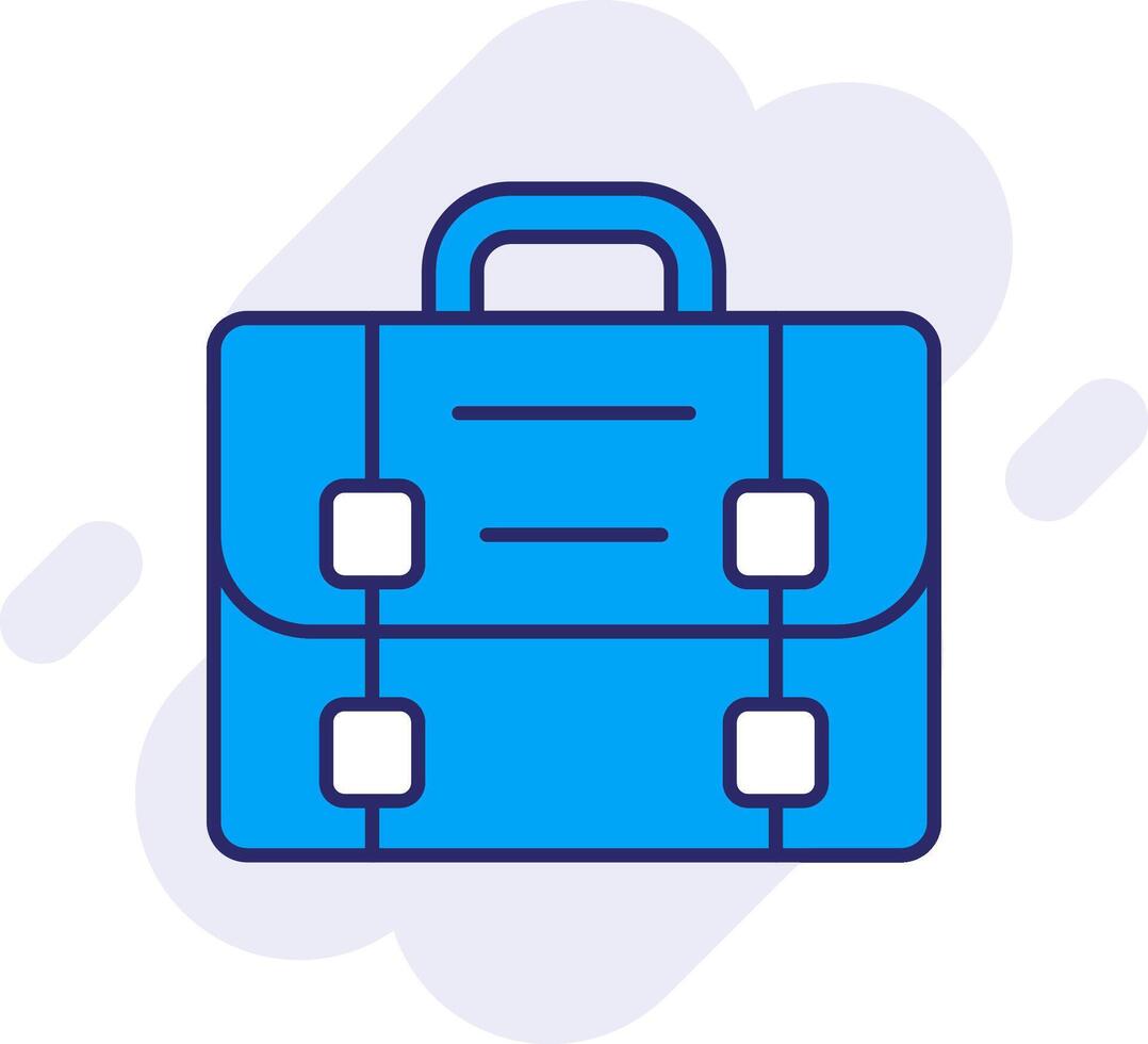 Briefcase Line Filled Backgroud Icon vector