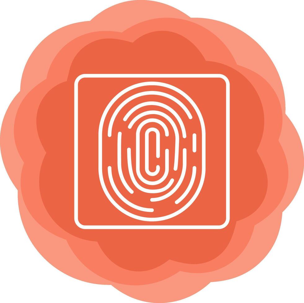 Fingerprint Vecto Icon vector