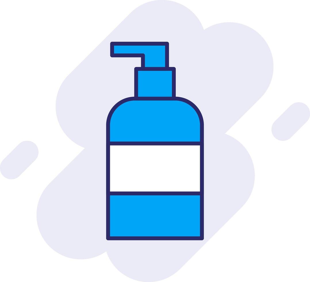 Liquid Soap Line Filled Backgroud Icon vector