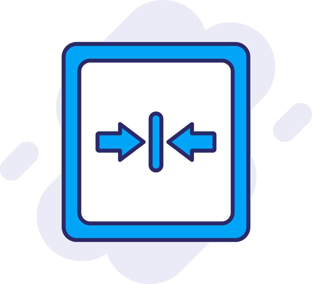 Minimize Line Filled Backgroud Icon vector