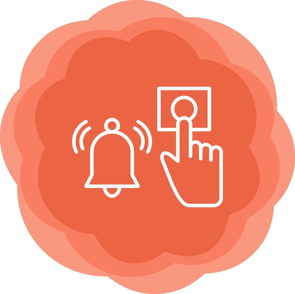Emergency Alarm Button Vecto Icon vector