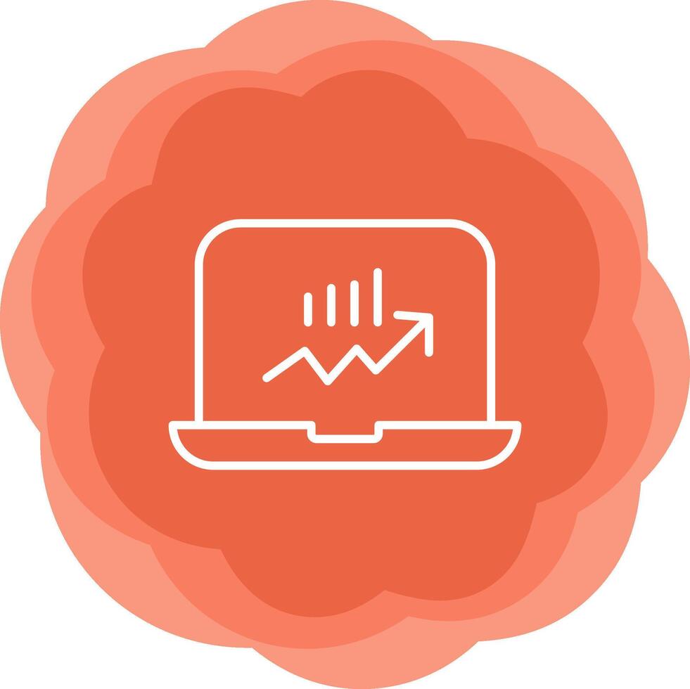 Stocks Monitoring Vecto Icon vector