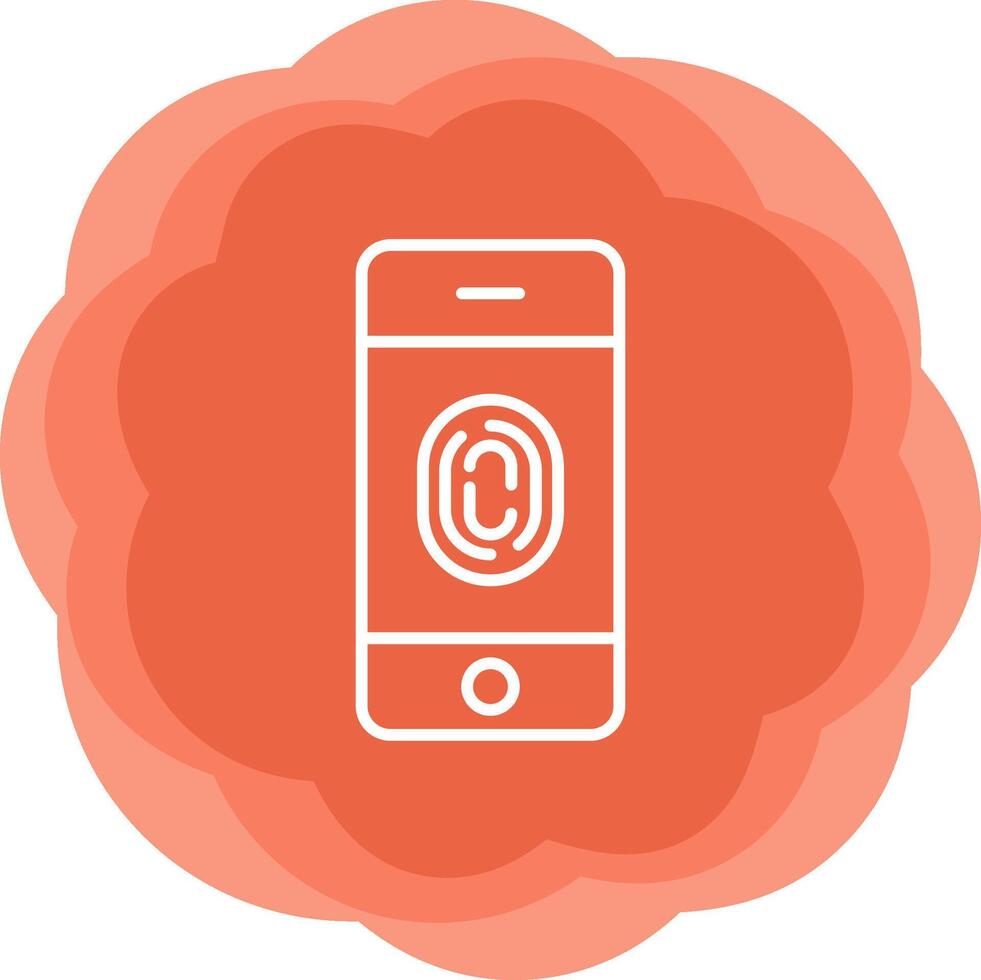 FingerPrint Verification Vecto Icon vector