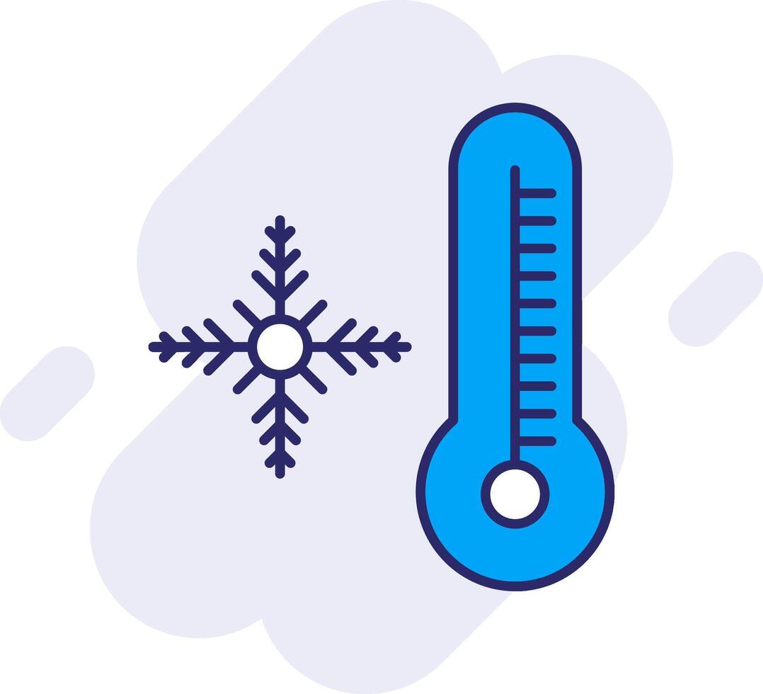 Snowflake Line Filled Backgroud Icon vector