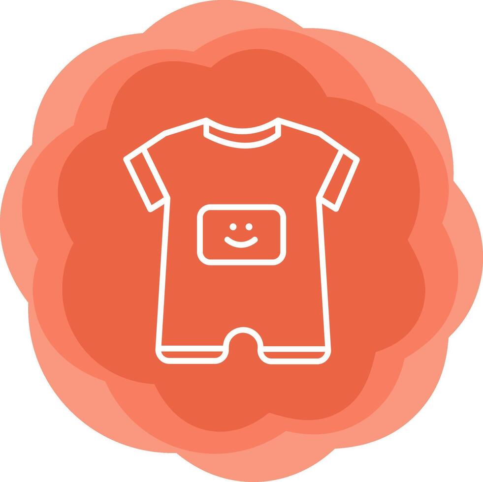 Baby Boy Outfit Vecto Icon vector