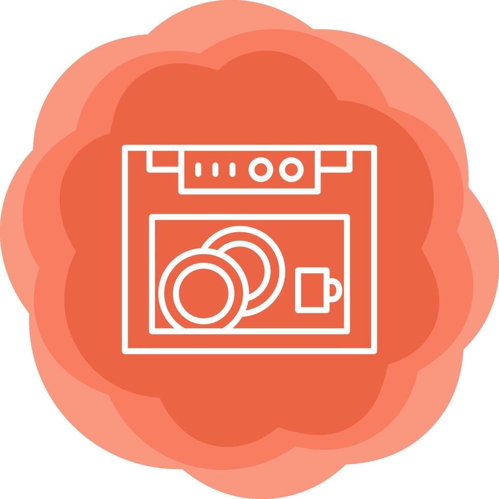 Dish Washer Vecto Icon vector