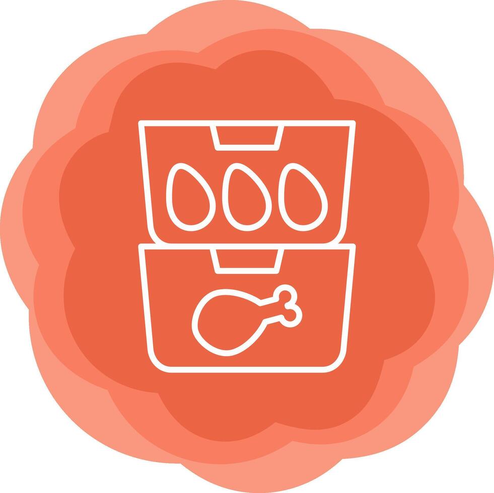 Food Containers Vecto Icon vector