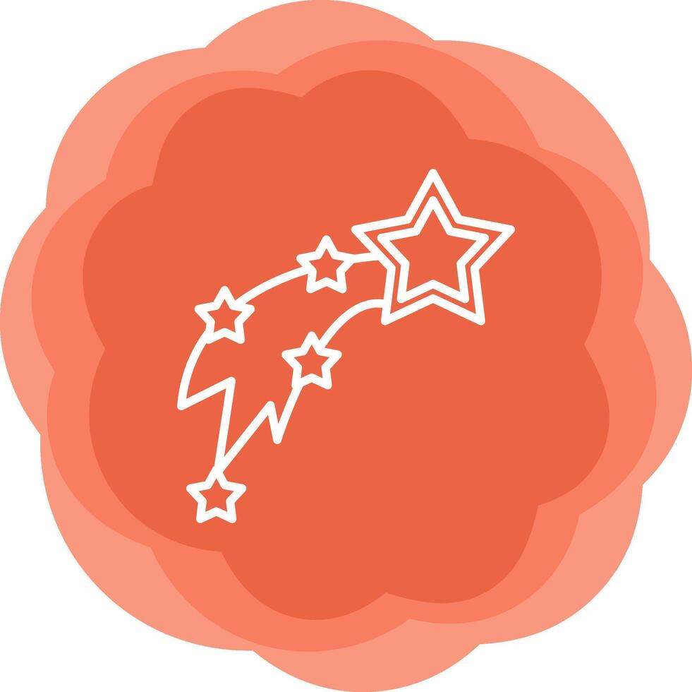 Shooting Stars Vecto Icon vector