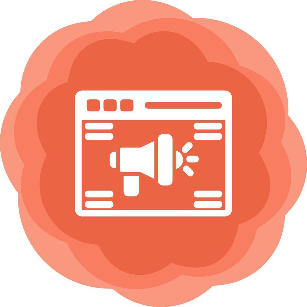 Online Advertising Vecto Icon vector